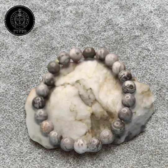 Grey Jasper Bracelet - For Confidence and Leadership Qualities